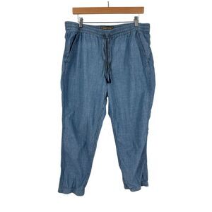 POINT SUR Jogger Pants Size 14T‎ Stretch Waist Denim Chambray Blue G5944